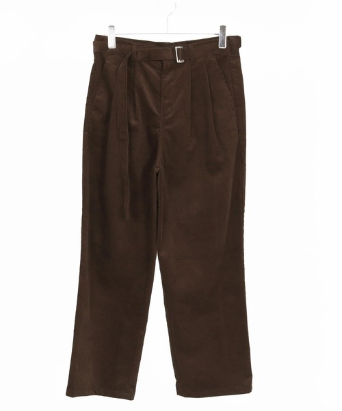 CAMBIO(カンビオ)の「mp13803- Belted Corduroy Two Tuck Wide Pants コーデュロイワイドパンツ(その他パンツ・メンズ・ブラック/ネイビー/ブラウン・S/M/L)」の22枚目の写真