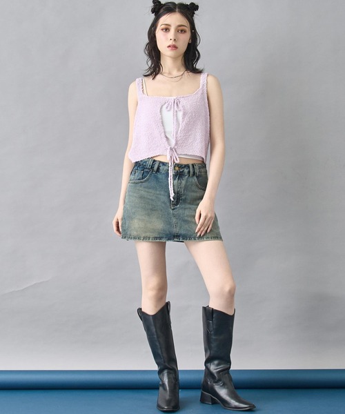 ANAP(アナップ)の「デニム マイクロ ミニ スカート(デニムスカート・レディース・ブルー/ブラック・S/M)」の12枚目の写真