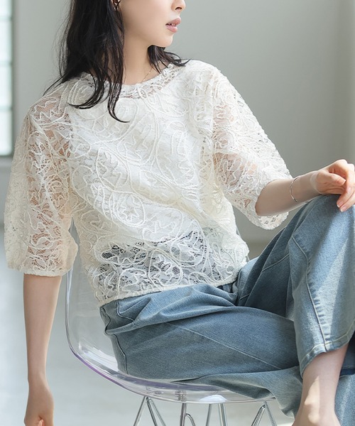 CO|TO コート　レースブラウス　シャツ　cygne ludlow dior Christian Dior SPORTS(クリスチャンディオールスポーツ) 00s