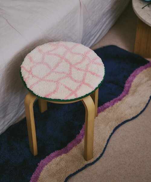SAHIR(サヒール)の「【SAHIR サヒール】Chair pad(ラグ/マット・レディース・ピンク/オレンジ・0)」の2枚目の写真