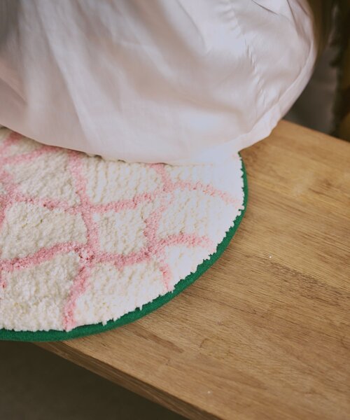 SAHIR(サヒール)の「【SAHIR サヒール】Chair pad(ラグ/マット・レディース・ピンク/オレンジ・0)」の3枚目の写真