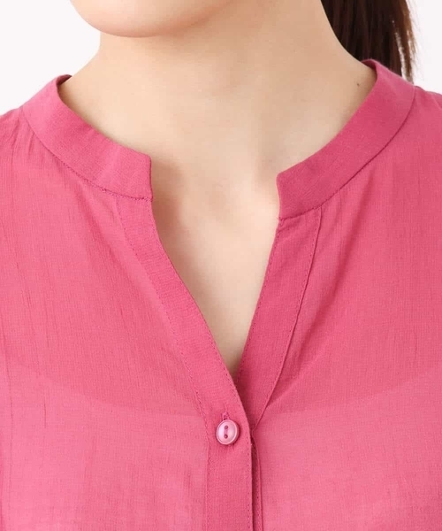 MK MICHEL KLEIN(エムケーミッシェルクラン)の「コットンシフォンブラウス/接触冷感/洗える(シャツ/ブラウス・レディース・ホワイト/ピンク/モカ・38)」の22枚目の写真