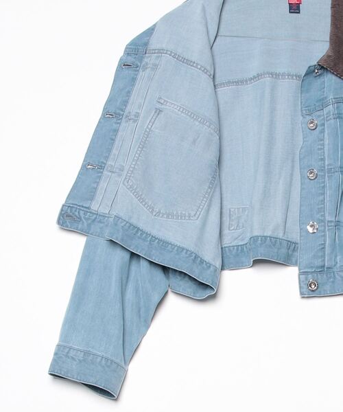 DOUBLE STANDARD CLOTHING（ダブルスタンダードクロージング）の「テンセルデニムジャケット（デニムジャケット・レディース・インディゴブルー・36/38）」の16枚目の写真