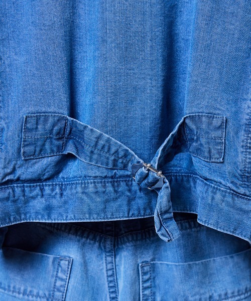 DOUBLE STANDARD CLOTHING（ダブルスタンダードクロージング）の「テンセルデニムジャケット（デニムジャケット・レディース・インディゴブルー・36/38）」の2枚目の写真