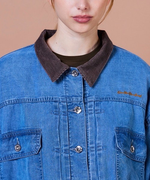 DOUBLE STANDARD CLOTHING（ダブルスタンダードクロージング）の「テンセルデニムジャケット（デニムジャケット・レディース・インディゴブルー・36/38）」の9枚目の写真