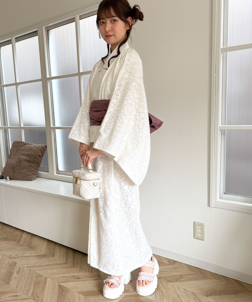 WEGO(ウィゴー)の「WEGO/2WAYレース浴衣(浴衣・レディース・ホワイト・FREE)」の13枚目の写真