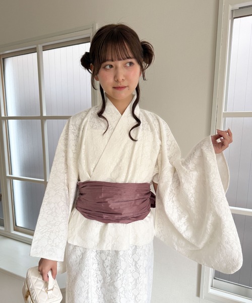 WEGO(ウィゴー)の「WEGO/2WAYレース浴衣(浴衣・レディース・ホワイト・FREE)」の10枚目の写真