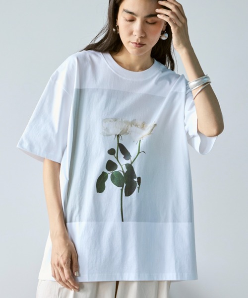 LEONARD フラワープリント Tシャツ サイズ40最終価格 フラワープリントTシャツ（Tシャツ/カットソー）｜Libra Cue