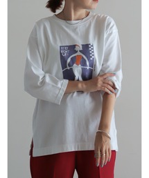 新品未使用　フィルデフェール　アップリケフラワーPT　ロンTEE FIL DE FER｜フィルデフェールのTシャツ/カットソー通販 - ZOZOTOWN