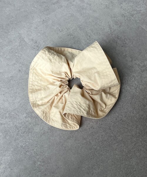 DouDou（ドゥドゥ）の「ビッグシュシュ（シュシュ・レディース・モカ/ライトベージュ/ブラック・FREE）」の20枚目の写真