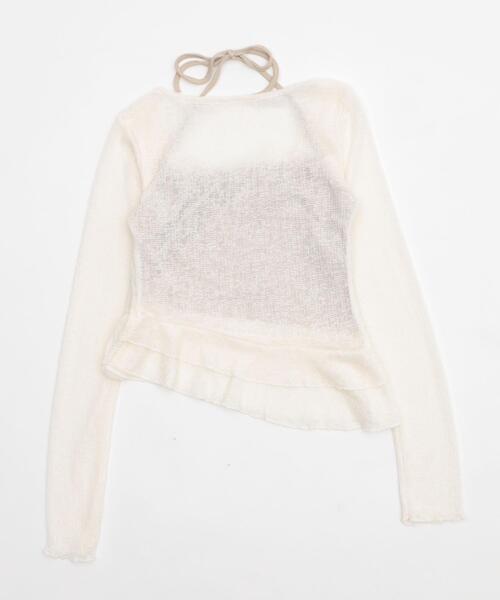 dispark（ディスパーク）の「DISPARK/キャミレイヤードフリルデザインTOP（アンサンブル・レディース・アイボリー/ブラウン・FREE）」の14枚目の写真