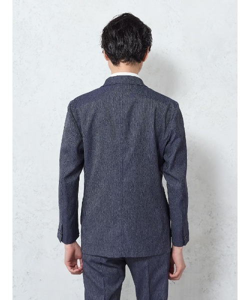 Perfect Suit FActory（パーフェクトスーツファクトリー）の「【上下セット】メンズライトセットアップ　デニムライク　ネイビー（セットアップ・メンズ・ネイビー・LL/L/M/S）」の9枚目の写真