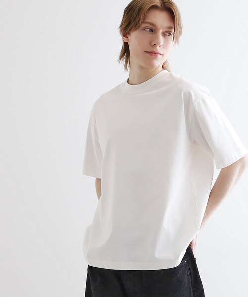 tk.TAKEO KIKUCHI（ティーケータケオキクチ）の「【接触冷感・抗菌・UVカット機能】フレンドリークールカットソー（Tシャツ/カットソー・メンズ・ホワイト/ブラック/チャコールグレー・01/02/03）」の22枚目の写真