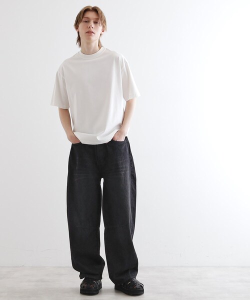 tk.TAKEO KIKUCHI（ティーケータケオキクチ）の「【接触冷感・抗菌・UVカット機能】フレンドリークールカットソー（Tシャツ/カットソー・メンズ・ホワイト/ブラック/チャコールグレー・01/02/03）」の21枚目の写真