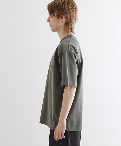 tk.TAKEO KIKUCHI（ティーケータケオキクチ）の「【接触冷感・抗菌・UVカット機能】フレンドリークールカットソー（Tシャツ/カットソー・メンズ・ホワイト/ブラック/チャコールグレー・01/02/03）」の9枚目の写真