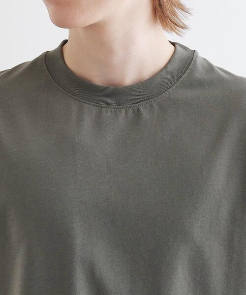 tk.TAKEO KIKUCHI（ティーケータケオキクチ）の「【接触冷感・抗菌・UVカット機能】フレンドリークールカットソー（Tシャツ/カットソー・メンズ・ホワイト/ブラック/チャコールグレー・01/02/03）」の7枚目の写真