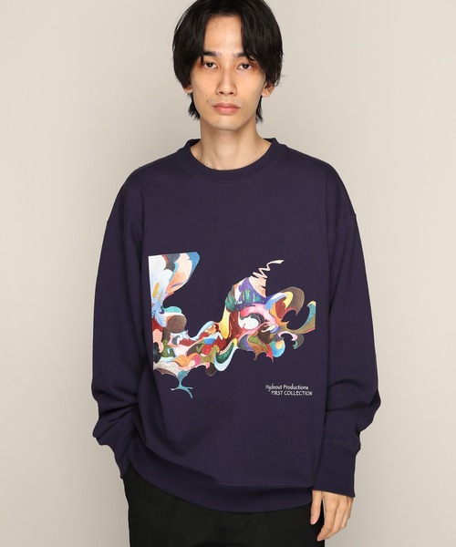 YEN TOWN MARKET（イェンタウンマーケット）の「【Nujabes】ヌジャベス FIRST COLLECTION クルーネック スウェット（スウェット・メンズ・ブラック/アッシュグレー/サンドベージュ/ネイビー・L/M/XL）」の4枚目の写真