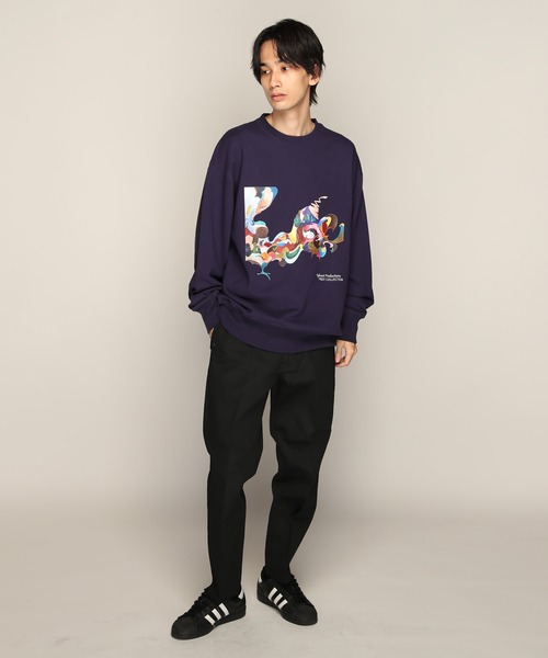 YEN TOWN MARKET（イェンタウンマーケット）の「【Nujabes】ヌジャベス FIRST COLLECTION クルーネック スウェット（スウェット・メンズ・ブラック/アッシュグレー/サンドベージュ/ネイビー・L/M/XL）」の19枚目の写真