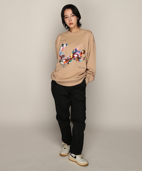 YEN TOWN MARKET（イェンタウンマーケット）の「【Nujabes】ヌジャベス FIRST COLLECTION クルーネック スウェット（スウェット・メンズ・ブラック/アッシュグレー/サンドベージュ/ネイビー・L/M/XL）」の15枚目の写真