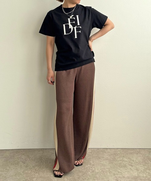 LHELBIE(レルビエ)の「ラメニットパンツ(その他パンツ・レディース・ブラウン/ネイビー/ブラック・M)」の21枚目の写真