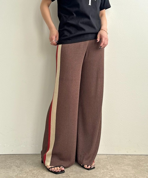 LHELBIE(レルビエ)の「ラメニットパンツ(その他パンツ・レディース・ブラウン/ネイビー/ブラック・M)」の20枚目の写真