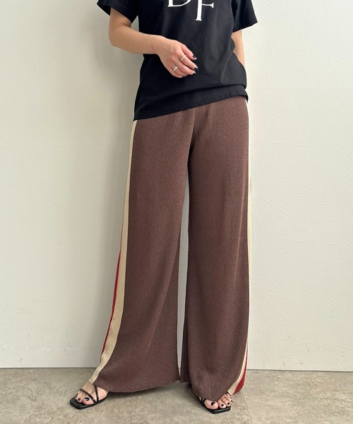 LHELBIE(レルビエ)の「ラメニットパンツ(その他パンツ・レディース・ブラウン/ネイビー/ブラック・M)」の19枚目の写真