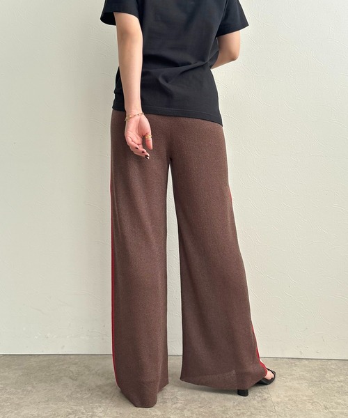 LHELBIE(レルビエ)の「ラメニットパンツ(その他パンツ・レディース・ブラウン/ネイビー/ブラック・M)」の18枚目の写真