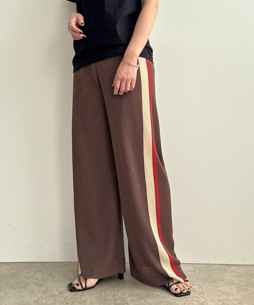 LHELBIE(レルビエ)の「ラメニットパンツ(その他パンツ・レディース・ブラウン/ネイビー/ブラック・M)」の16枚目の写真