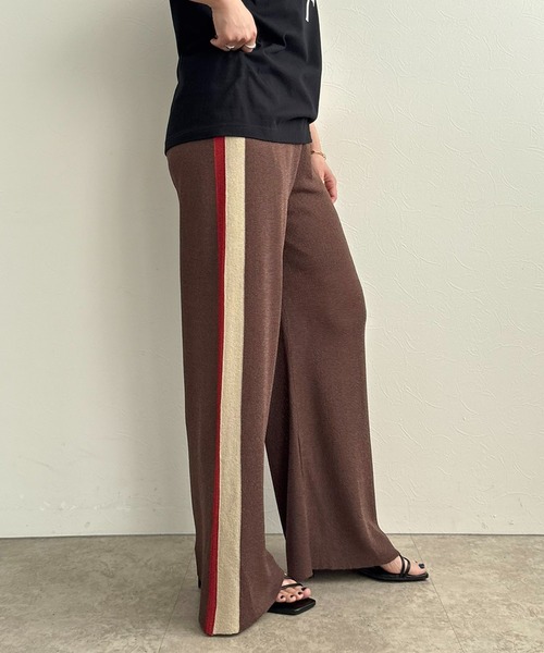 LHELBIE(レルビエ)の「ラメニットパンツ(その他パンツ・レディース・ブラウン/ネイビー/ブラック・M)」の15枚目の写真