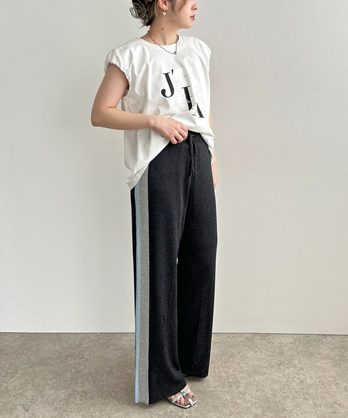 LHELBIE(レルビエ)の「ラメニットパンツ(その他パンツ・レディース・ブラウン/ネイビー/ブラック・M)」の14枚目の写真