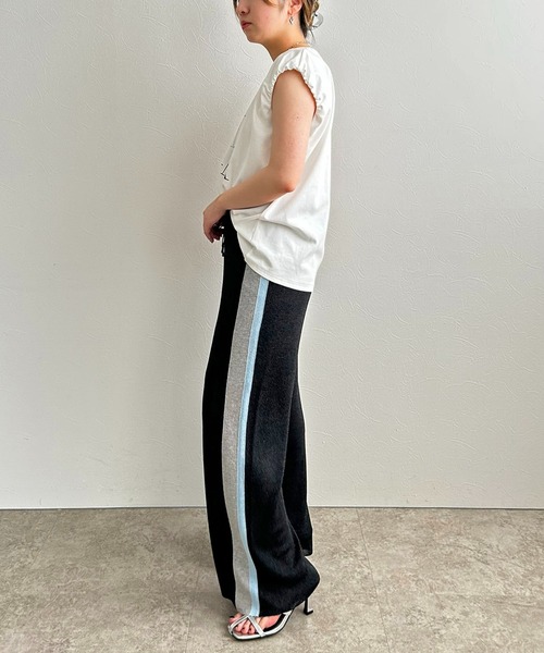 LHELBIE(レルビエ)の「ラメニットパンツ(その他パンツ・レディース・ブラウン/ネイビー/ブラック・M)」の10枚目の写真