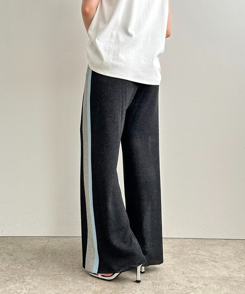 LHELBIE(レルビエ)の「ラメニットパンツ(その他パンツ・レディース・ブラウン/ネイビー/ブラック・M)」の8枚目の写真