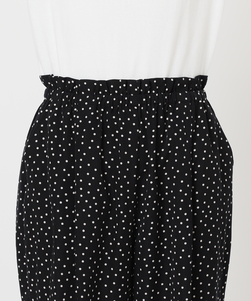 JOURNAL STANDARD relume(ジャーナルスタンダード レリューム)の「《WEB限定再入荷!》甘すぎない柄で大人可愛い!ランダムドットイージータックパンツ(その他パンツ・レディース・ブラック・FREE)」の13枚目の写真