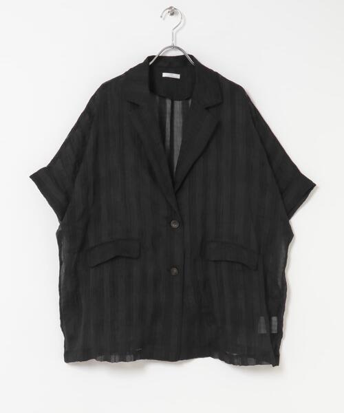 ITEMS URBANRESEARCH（アイテムズ アーバンリサーチ）の「シアードルマンジャケット（その他アウター・レディース・ブラック/ブラウン/ホワイト/ブラック系その他・FREE）」の3枚目の写真