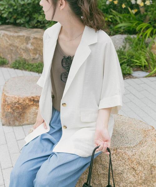 ITEMS URBANRESEARCH（アイテムズ アーバンリサーチ）の「シアードルマンジャケット（その他アウター・レディース・ブラック/ブラウン/ホワイト/ブラック系その他・FREE）」の5枚目の写真