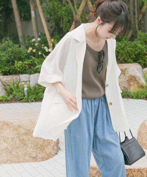 ITEMS URBANRESEARCH（アイテムズ アーバンリサーチ）の「シアードルマンジャケット（その他アウター・レディース・ブラック/ブラウン/ホワイト/ブラック系その他・FREE）」の7枚目の写真