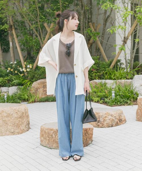 ITEMS URBANRESEARCH（アイテムズ アーバンリサーチ）の「シアードルマンジャケット（その他アウター・レディース・ブラック/ブラウン/ホワイト/ブラック系その他・FREE）」の10枚目の写真