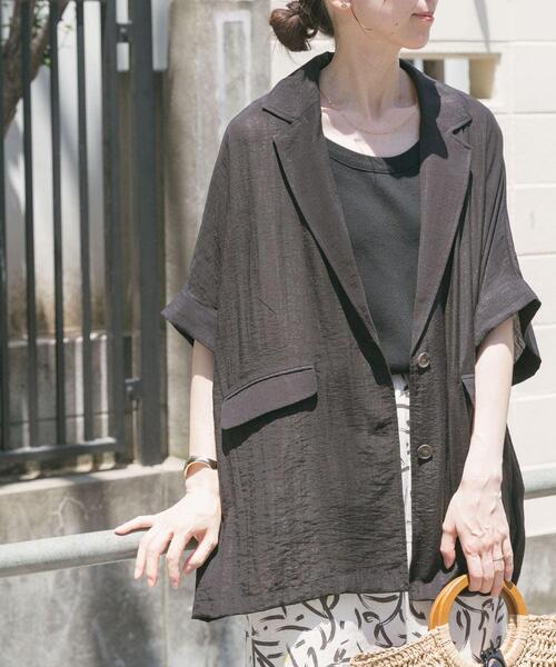 ITEMS URBANRESEARCH（アイテムズ アーバンリサーチ）の「シアードルマンジャケット（その他アウター・レディース・ブラック/ブラウン/ホワイト/ブラック系その他・FREE）」の15枚目の写真