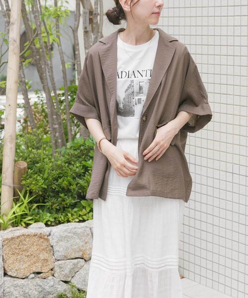 ITEMS URBANRESEARCH(アイテムズ アーバンリサーチ)の「シアードルマンジャケット(その他アウター・レディース・ブラック/ブラウン/ホワイト/ブラック系その他・FREE)」の16枚目の写真