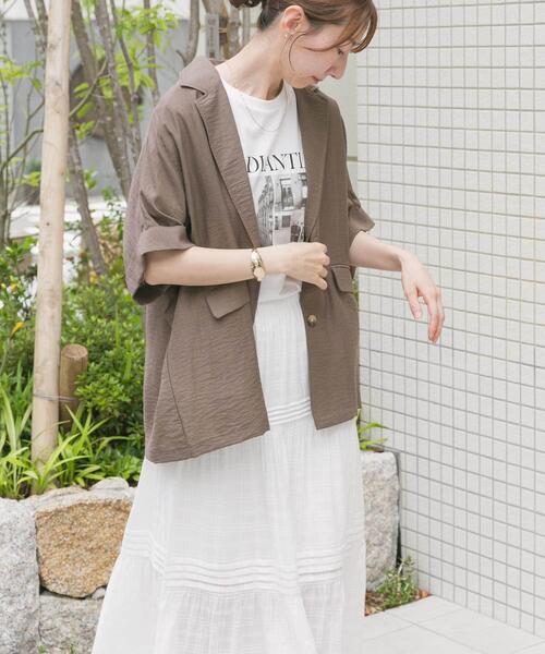 ITEMS URBANRESEARCH(アイテムズ アーバンリサーチ)の「シアードルマンジャケット(その他アウター・レディース・ブラック/ブラウン/ホワイト/ブラック系その他・FREE)」の15枚目の写真