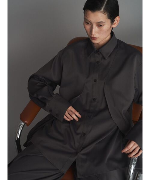 ブラウス シャツ WAVE RAFFLE SHIRT「セットアップ着用可能」 / ウェーブラッフルシャツ レディース UN3D. ブラウス シャツ WAVE RAFFLE SHIRT「セットアップ着用