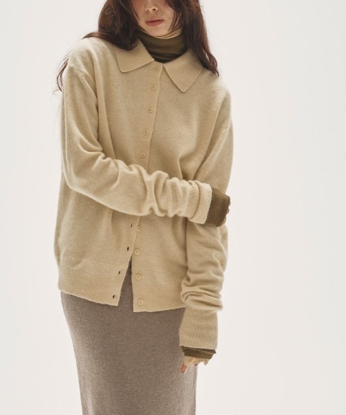 TODAYFUL(トゥデイフル)の「TODAYFUL Raccoon Knit Cardigan ラクーンニットカーディガン/12520522(カーディガン/ボレロ・レディース・クリーム/ベビーピンク/ブラック・ONE SIZE)」の3枚目の写真