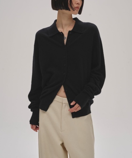 TODAYFUL(トゥデイフル)の「TODAYFUL Raccoon Knit Cardigan ラクーンニットカーディガン/12520522(カーディガン/ボレロ・レディース・クリーム/ベビーピンク/ブラック・ONE SIZE)」の2枚目の写真