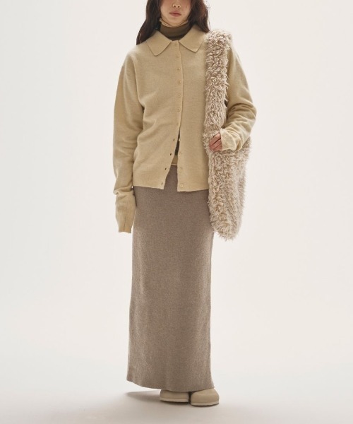 TODAYFUL(トゥデイフル)の「TODAYFUL Raccoon Knit Cardigan ラクーンニットカーディガン/12520522(カーディガン/ボレロ・レディース・クリーム/ベビーピンク/ブラック・ONE SIZE)」の9枚目の写真
