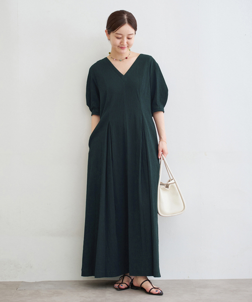 新品タグ付き✨【IENA EMIN＆PAUL】 ノースリーブギャザーワンピース IENA（イエナ）の「【EMIN＆PAUL】 ノースリーブギャザー