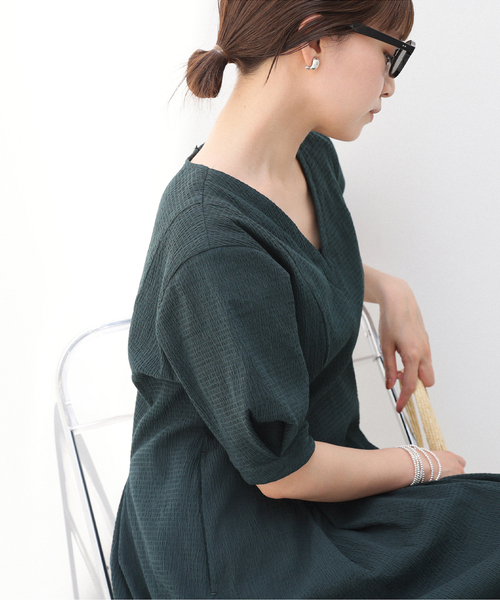WEB限定/追加2》B. サッカーVネックワンピース（ワンピース
