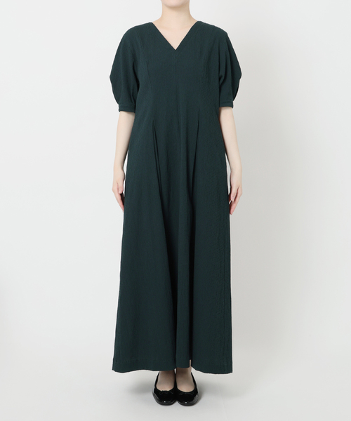 IENA ワンピース WEB限定/追加2》B. サッカーVネックワンピース（ワンピース