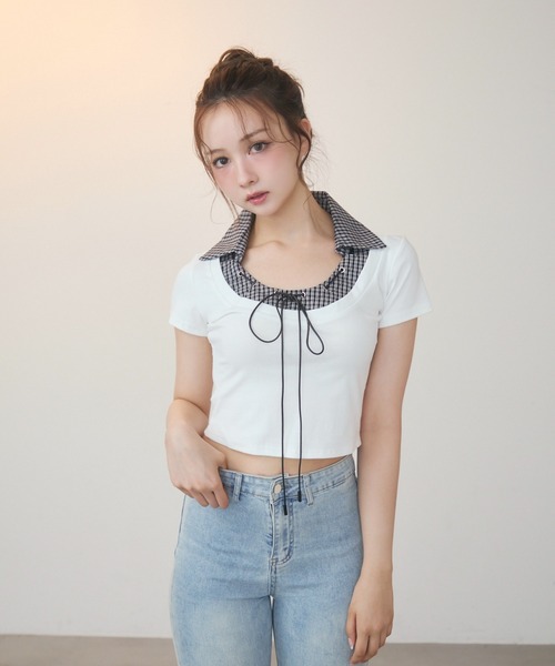 INED  トップス♡ 7色展開/XS-LLサイズ》ボートネックリブトップス【UV/洗濯機洗い