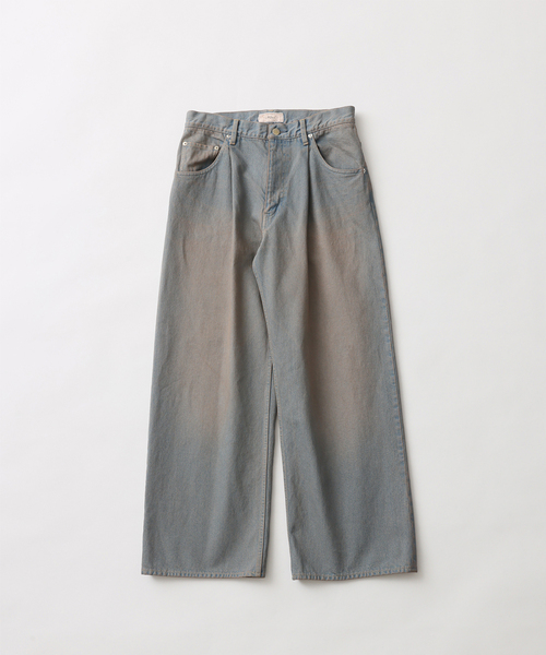 UNFOLLOW(アンフォロー)の「【FOLL/フォル】natural dye baggy jeans(デニムパンツ・メンズ・ブラウン・2/1)」の1枚目の写真