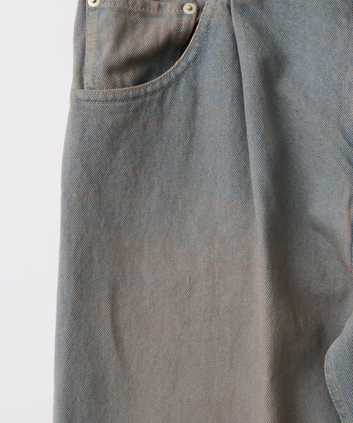 UNFOLLOW(アンフォロー)の「【FOLL/フォル】natural dye baggy jeans(デニムパンツ・メンズ・ブラウン・2/1)」の4枚目の写真